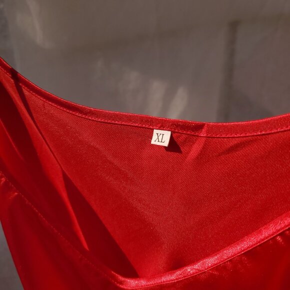 Red Silky Cami Top - Picture 7 of 7